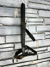 Load image into Gallery viewer, S/H Elasticated Long Bridge Breastplate &amp; Mart -Cob- Black