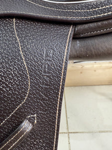 17” MW/Wide Whitaker Madrid Jump Saddle - Brown