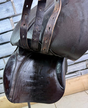 Load image into Gallery viewer, 17 1/2” Wide M&amp;J Saddlery English GP Saddle - Brown
