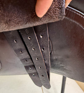17 1/2” MW Farrington Burford Event Saddle - Brown Buffalo