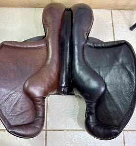 16 1/2” Global Saddlery English 1 1/4 St/8kg Weighted Racing Saddle - Brown