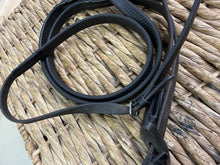 Load image into Gallery viewer, S/H Jeffries Wembley Rubber Reins - Black - Full 54”