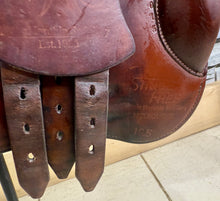 Load image into Gallery viewer, 16 1/2” MW Stride Free Double Flap Jump Saddle - Tan
