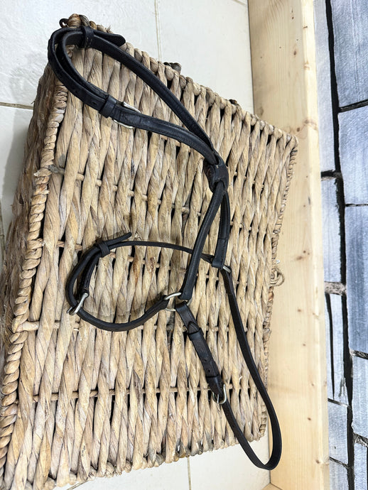 S/H Chunky Mexican Grackle Noseband - Brown - Cob