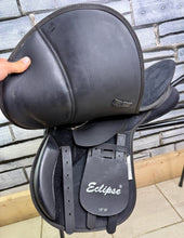 Load image into Gallery viewer, 15” Wide Eclipse Pony GP Saddle - Black - Lightweight - Unused!