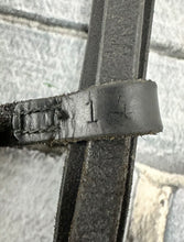 Load image into Gallery viewer, S/H English M&amp;M Cavesson Bridle - Plaited Browband - Pony - Black