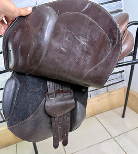 17” MW Patrick Saddlery Jump Saddle - Brown