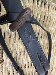 S/H  Jeffries Running Martingale - Brown - Full
