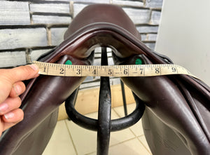 17” MW Amerigo Vega Jump Saddle - Brown