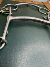 Load image into Gallery viewer, 5” Double Bit Set - Fixed Arch Mouth Weymouth &amp; Small Ring Bridoon - Thin