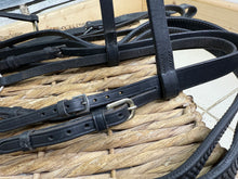 Load image into Gallery viewer, S/H Grackle Bridle, Rubber Reins &amp; Running Martingale - Full