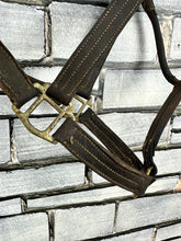 Load image into Gallery viewer, S/H English Leather Headcollar - Brown - Full