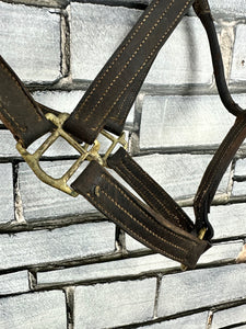 S/H English Leather Headcollar - Brown - Full