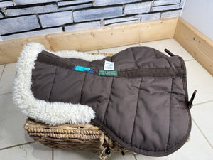 S/H Nuumed Wool Rolled Edge Half Pad - Brown/Natural - Large