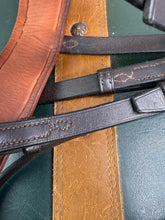 Load image into Gallery viewer, Stitched Padded Hunter Snaffle Bridle - Brown/Tan -Cob Size- Jerome - English Leather