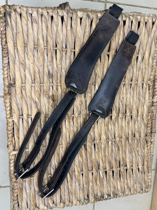S/H Freejump Stirrup Leathers - Brown