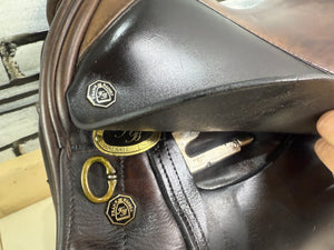 17 1/2” Wide-XW Frank Baines Eclipse GP Saddle - Brown