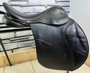 17 1/2” XW Jeffries Falcon Hawk Event Cob GP Saddle - Black