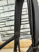 Load image into Gallery viewer, S/H Albion English KB Flash Snaffle Bridle - Black - Full