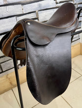 Load image into Gallery viewer, 14” Wide Pony GP Childs Saddle - Brown - English Leather - Lead Rein/Tiny Tot - Shetland