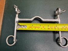 Load image into Gallery viewer, 5 1/4” Fylde Double Bits - Fixed Ported Weymouth &amp; Small Ring Bridoon- Show Pony