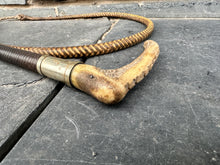 Load image into Gallery viewer, Champion &amp; Wilton Gents Plaited Hunt Whip complete with Rawhide Thong