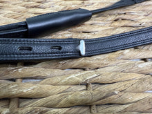 Load image into Gallery viewer, Dressage Stirrup Leathers - Non-Stretch T Bar Webbers - S-25”/M-28”/L-32” - Black