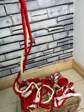 Load image into Gallery viewer, S/H Heavy Horse/Shire Ribbons, Flights &amp; Decoration - Red/White