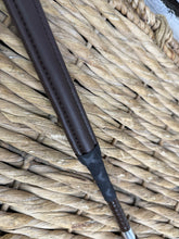 Load image into Gallery viewer, 26”/66cm English Made Short BS Legal Jumping Whip/Cushioned Bat - Brown/Black