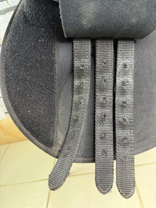 16” Wide/Changeable Gullet Thorowgood Maxam Pony GP Saddle - Black