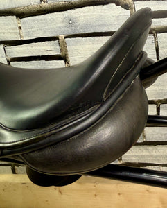 17 1/2” XW Jeffries Falcon Hawk Event Cob GP Saddle - Black