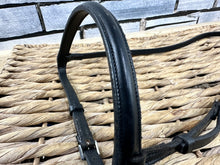 Load image into Gallery viewer, S/H Raised English Cavesson Noseband - Black - Pony