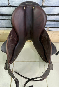 16 1/2” MW Antares Connexion Monoflap Jump Saddle - Brown