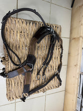 Load image into Gallery viewer, S/H Elastic 5-Point Breastplate &amp; Martingale -Brown- Small Pony