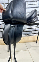 Load image into Gallery viewer, 17 1/2” Wide Ideal Jessica Dressage Saddle - Black