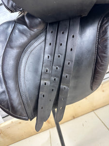 17” Medium Ideal International Event Saddle - Brown