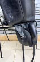 Load image into Gallery viewer, 17 1/2” Wide-XW Ideal Suzannah Dressage Saddle - Black - Excellent Condition - Big Blocks