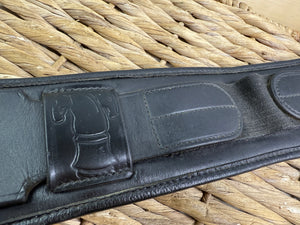 S/H 26” Sabre English Padded Leather Dressage Girth-Black