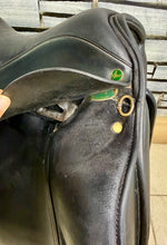 Load image into Gallery viewer, 17 1/2” Wide Ideal Suzannah Dressage Saddle - Black - Suede Seat &amp; Knees