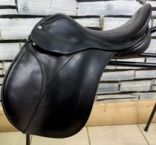 Load image into Gallery viewer, 15” Wide Forrester Pony GP Saddle - Black - Deep Seat, Good Blocks - English Made