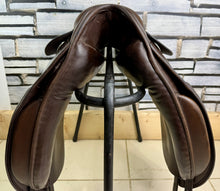 Load image into Gallery viewer, 17” Narrow Black Country Dressage Saddle - Brown