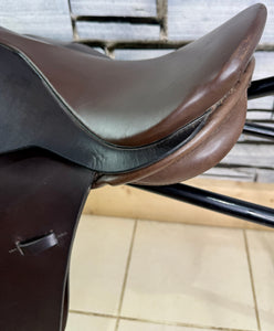 15” XW English Hoop Tree WH Pony  Show Saddle - Brown