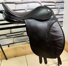 Load image into Gallery viewer, 14 1/2” Wide English Pony GP Saddle - Black - Sec A/Shetland - Tiny Tot