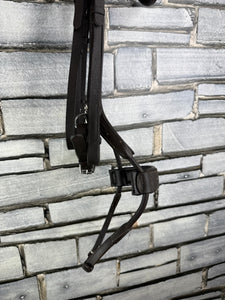 S/H Anatomic Padded Bridle with Sliding Noseband - Brown - Full