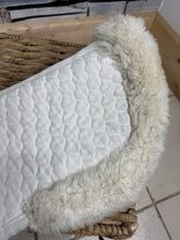 Load image into Gallery viewer, S/H Nuumed Wool Rollled Edge Half Pad - White/Natural - XL