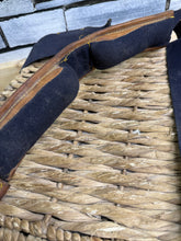Load image into Gallery viewer, S/H English Leather &amp; Web Paddock Roller -Navy/Brown- Full
