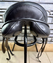 Load image into Gallery viewer, 16 1/2” XXW Ideal Suzannah Dressage Saddle -Black- Giant Blocks - Mega Wide!