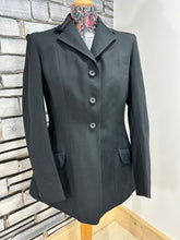 Load image into Gallery viewer, Ladies Size 38 Vintage Rosette Show Jacket - Black