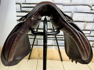 16” Wide Ideal English Pony WH/VSD Saddle - Brown