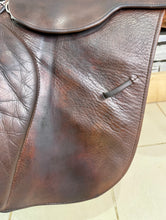 Load image into Gallery viewer, 17 1/2” MW English Jump Saddle - Brown/Tan